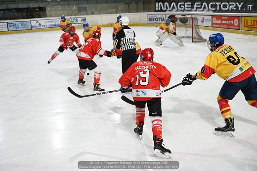 2019-11-16 Valpellice Bulldogs U17-Hockey Asiago 0386